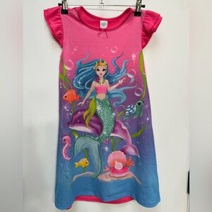 The Children’s Place, Girls, Night Dress, Mermaid, Pink, Size M/M, 7/8